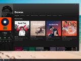 Spotify with Fluent Design concept