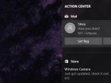 This is how interactive notifications are displayed in the Action Center
