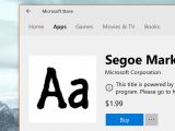 Premium font in the Microsoft Store