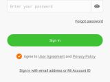 Xiaomi Mi4i, Sign in with Mi Account