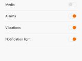 Xiaomi Mi4i, Interruptions settings