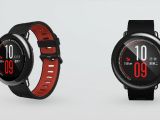 Front and side view of Amazfit smartwatch