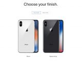 iPhone X available in Silver or Space Grey colours