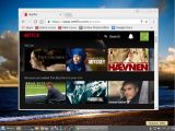 Google Chrome with Netflix running